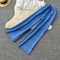 Ensemble décontracté 3 pièces pour femme : chemise à col et manches longues, débardeur et pantalon large pour le printemps, l'été, les vacances et le quotidien