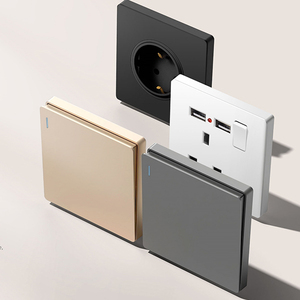 Điện chuyển đổi ánh sáng và ổ cắm tiêu chuẩn Châu Âu 250V Điện công tắc đèn và tường ổ cắm cho khách sạn - Product Image 5