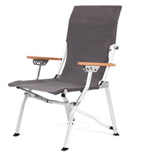 Chaise d'extérieur inclinable réglable en aluminium, légère et portable, idéale pour la <span class=keywords><strong>pêche</strong></span>, le camping, la plage et la détente - Product Image 4