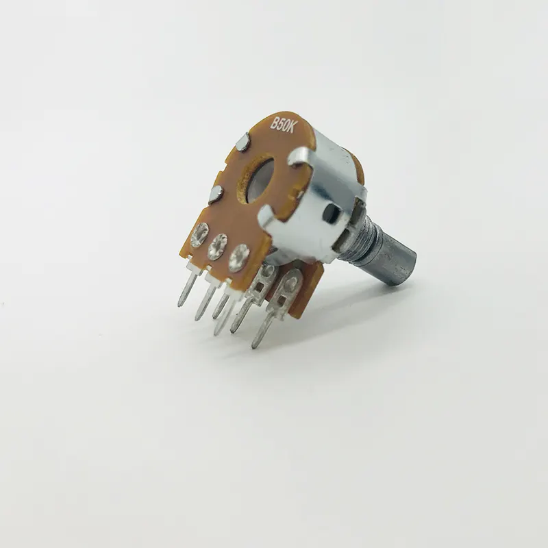 Usine vente directe 470 k potentiomètre 41 clics potentiomètres rotatifs 47k ohm 47 4 broches 3mm 5k potentiomètre rotatif