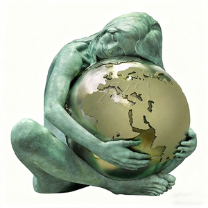 Figura de Bronce Fundido de la Diosa Griega Gaia, la Diosa de la Madre Tierra - Tema de Hadas y Moda - Product Image 4