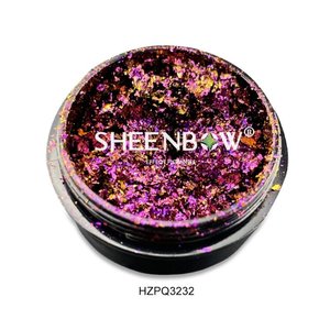 Pour Sheenbow Chameleon Cosmetic Flakes <span class=keywords><strong>Color</strong></span> Shifting Aléatoire Cut Glitter Pigment en vrac - Product Image 6