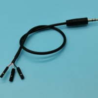Kabel Adaptor Header Motherboard 3 Pin Dupont Female Crimp ke Kabel Konverter Audio Stereo Male 3 Pole 3.5mm