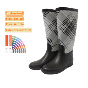 <span class=keywords><strong>Botas</strong></span> <span class=keywords><strong>de</strong></span> Lluvia <span class=keywords><strong>de</strong></span> Goma para <span class=keywords><strong>Mujer</strong></span>, Impermeables y Antideslizantes, <span class=keywords><strong>Diseño</strong></span> Transpirable para Invierno y Verano - Product Image 1