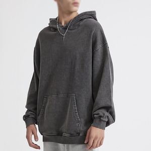Sudadera Casual para Hombre, Corte Holgado, Lavado Ácido, Cómoda, de Algodón, Estilo Urbano, Sudadera Premium con Lavado Ácido para Hombre - Product Image 5