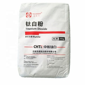 Poudre de dioxyde de titane (TiO2) pureté 98% Pigment blanc pour peinture et revêtement CAS 13463-67-7 Marque <span class=keywords><strong>CHTi</strong></span> R2196+ - Product Image 1