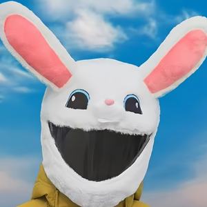 Housse de <span class=keywords><strong>casque</strong></span> de <span class=keywords><strong>moto</strong></span> moins chère, housse en peluche personnalisée, housse de <span class=keywords><strong>casque</strong></span> amusante avec oreilles de lapin, plusieurs couleurs disponibles - Product Image 3