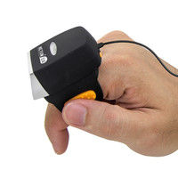 Netum Finger Escáner de código de barras 2D Mini anillo inalámbrico Lector de código Qr portátil