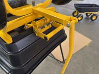 Chariot de jardin basculant, chariot utilitaire robuste à grande capacité pour la plage, la cour, la pelouse, provenant d'une usine OEM