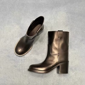 <span class=keywords><strong>Stivali</strong></span> da <span class=keywords><strong>Donna</strong></span> Invernali Stile Cowboy con Gambale Largo, <span class=keywords><strong>Tacco</strong></span> a Blocco, Punta Rotonda, in Pelle Vegana, alla Moda, a Metà Polpaccio, Stile Western - Product Image 2