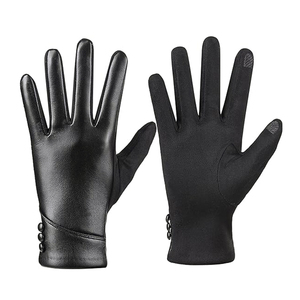<span class=keywords><strong>Gants</strong></span> d'hiver décontractés pour femmes en <span class=keywords><strong>cuir</strong></span> d'agneau écologique, compatibles avec les écrans <span class=keywords><strong>tactiles</strong></span>, pour le ski et les sports de plein air, vente en gros d'usine - Product Image 3