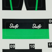 Autocollants personnalisés ultra-fins en PTFE/PE/acrylique pour motos sportives à l'échelle 1/12, pour la décoration de carrosserie de course