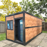 Maison de conteneur mobile préfabriquée moderne micro résidentielle économique de 15/20 pieds, cabine de vente, salle de stockage