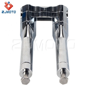 Chrome 8 + 1 inch tay lái Riser pullback 1.5 inch cho Harley Dyna Softail 1-1/4 inch Kẹp xe máy phụ kiện - Product Image 4