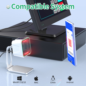 Lecteur de codes-barres de bureau Xincode, filaire USB, lecteur de codes QR 2D USB pour supermarché, lecteur de codes-barres POS, lecteur de codes-barres de prix - Product Image 6
