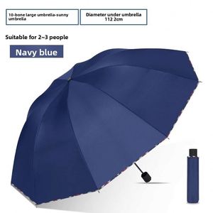 Parapluies pliables modernes à 10 baleines, à bords coupés, à motif écossais, pour la vente en gros, promotionnels, pour la protection solaire et la pluie - Utilisation homme/femme - Product Image 4