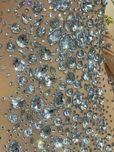 Vestido de Fiesta de Cumpleaños de Manga Larga con Pedrería, Vestido de Lujo para Cantante de <span class=keywords><strong>Casa</strong></span> de Espectáculos, Vestido Formal de Noche para Mujer - Product Image 4