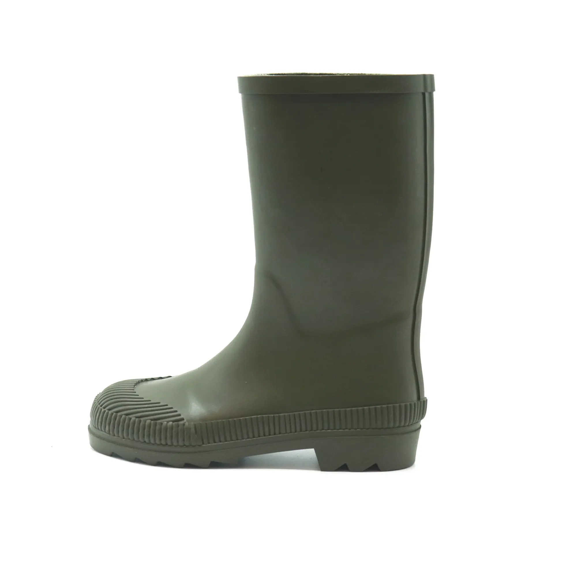 Botas de chuva de plástico pretas personalizadas para homens, botas de trabalho à prova d'água de segurança para todas as idades, inverno e verão