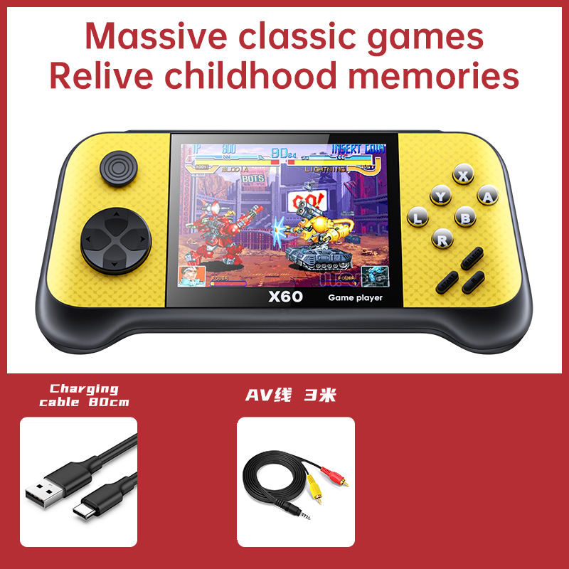 Yellow Single game console