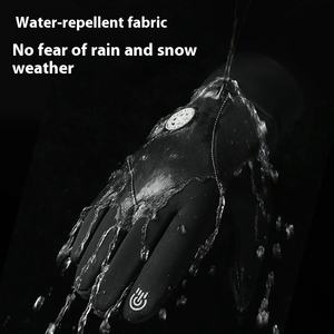 Guantes de ciclismo para exteriores de invierno para hombres y mujeres, guantes de esquí con pantalla táctil con forro polar, guantes de montar cálidos impermeables antideslizantes - Product Image 3