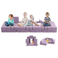JYM Ensemble de canapés pour enfants personnalisés Canapé multifonctionnel jeu éducatif modulaire segmenté pour garçons et filles