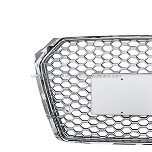 Grille chromée en matériau ABS de haute qualité pour Audi A4 S4 2017-2019 Grille de style RS4 entrepôt américain - Product Image 4