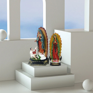 Estatuas Religiosas Decorativas <span class=keywords><strong>de</strong></span> Resina 3D Personalizadas al por Mayor <span class=keywords><strong>de</strong></span> la <span class=keywords><strong>Virgen</strong></span> <span class=keywords><strong>de</strong></span> <span class=keywords><strong>Guadalupe</strong></span> y la <span class=keywords><strong>Virgen</strong></span> <span class=keywords><strong>de</strong></span> México, Figuras Navideñas Hechas a Mano - Product Image 2