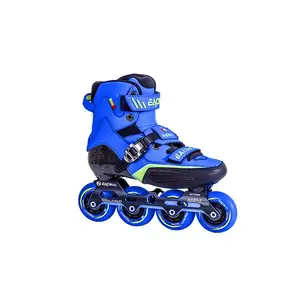 Günstige roller skate inline skate im freien kind schuh aluminium legierung klammern weichen vamp PU räder mit blinkende