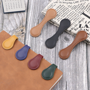 Marque-page magnétique en cuir PU de qualité supérieure, séparateur de page réutilisable, marque-page élégant - Product Image 4