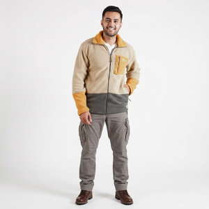Veste à capuche en toile pour homme sur mesure, automne, col montant, manches longues amovibles, broderie, fermeture éclair sur le devant, décoration - Product Image 1