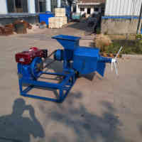 Presse à huile à vis pour fruits de palme entraînée par moteur diesel Équipement d'extraction d'huile de palme Fraiseuse d'huile de palme rouge