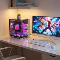 Boîtier PC de jeu Pcooling, nouveau style, M-ATX/MINI-ITX, version améliorée avec verre transparent
