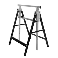 2 X chevalets métalliques réglables avec crochets de verrouillage Support d'essieu Capacité de charge 200 kg Support d'établi télescopique pour échafaudage