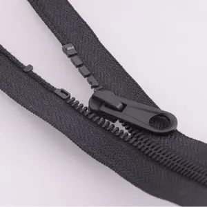 SAB metal plastic quick-free zipper closed end light weight patent zipper