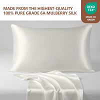 Taie d'oreiller en soie brodée sur mesure pour chambre à coucher, soin des cheveux, taille King, 22 Momme