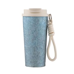 Tasse à café isotherme sous vide haute pureté, gourde de voyage portable 500 ml avec corde de transport, style minimaliste moderne pour étudiant - Product Image 5