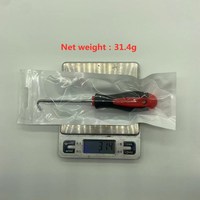 Nouvelle machine à cordage de raquettes de badminton et de tennis, crochet en fer étamé avec poignée en plastique pour cordes droites/courbes, portable et compacte