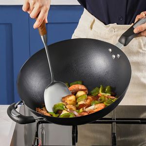 6 Pcs 304 Stainless Steel Kitchen Appliances Cooking <b>Tools</b> Stainless Steel Kitchen Utensils Set With Wooden Handle - Product Image 5