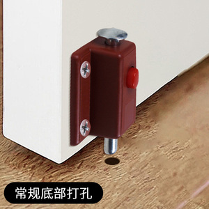 สลักประตูแบบกดสปริงพลาสติกสำหรับประตู หน้าต่าง ลิ้นชัก ติดตั้งง่าย - Product Image 2