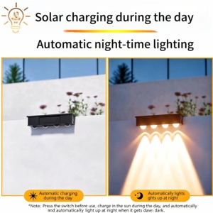 Éclairage ponctuel solaire <span class=keywords><strong>Extérieur</strong></span> Entièrement étanche Lumière murale LED Luz Solar De Calle Para Exterior Lampada Da Esterno pour jardin/villa - Product Image 3