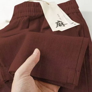 <span class=keywords><strong>Pantaloni</strong></span> a Gamba Larga in Tinta Unita per Donna, Estivi, Sottili, a <span class=keywords><strong>Vita</strong></span> <span class=keywords><strong>Alta</strong></span>, Vestibilità Ampia, Stampa Digitale, Traspiranti, Casual - Product Image 4