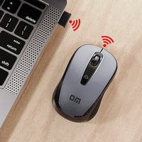 Mouse LED Nirkabel 2.4G Optik USB Baru Terlaris, Aksesoris Komputer Laptop Stok K8S