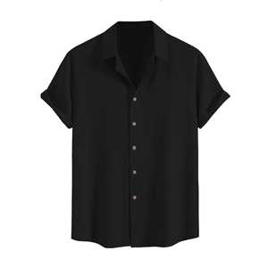 Men's Casual Summer Button Down <b>Hawaiian</b> <b>Shirts</b> Wrinkle Textured Short Sleeves Sizes XL 6XL Fashionable Fashion <b>Shirt</b> for Beach - Product Image 2
