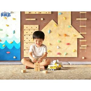 Service de personnalisation à guichet unique JP Development, murs d'escalade intérieurs pour tout-petits avec barre à singe et échelle en corde - Product Image 5