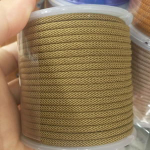 ST1099 Cordon en <span class=keywords><strong>nylon</strong></span> multicolore de 3 mm pour bijoux, nœuds chinois, bracelet en macramé, corde à perles tressée, cordons, fils - Product Image 1