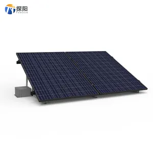 Fábrica Oem Diseño Estructura de aluminio Pared Soporte de cochera Montado Sistema Pv Panel solar Montaje en tierra