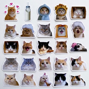 Paquete de Pegatinas de Gatos Adorables, Calcomanías Decorativas para Laptop y Teléfono, Colección para Amantes de los Gatos - Product Image 4