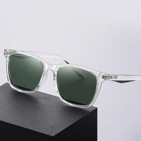 Nuevas Gafas de Sol Polarizadas Vintage Ce Uv400 TR90 2026, Gafas de Sol Cuadradas con Logotipo Personalizado para Hombre