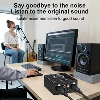 Isolateur audio 2 canaux Speakon XLR RCA, filtre anti-bruit, élimine le bruit de courant, isoler le bruit du mixeur 65