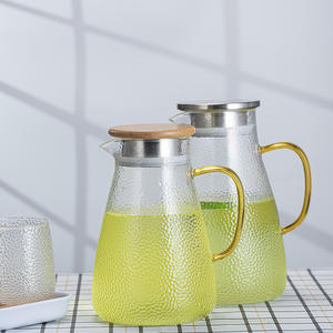 Botella de agua de vidrio resistente a altas temperaturas para uso doméstico, botella de agua fría resistente al calor, botella para jugo. - Product Image 2